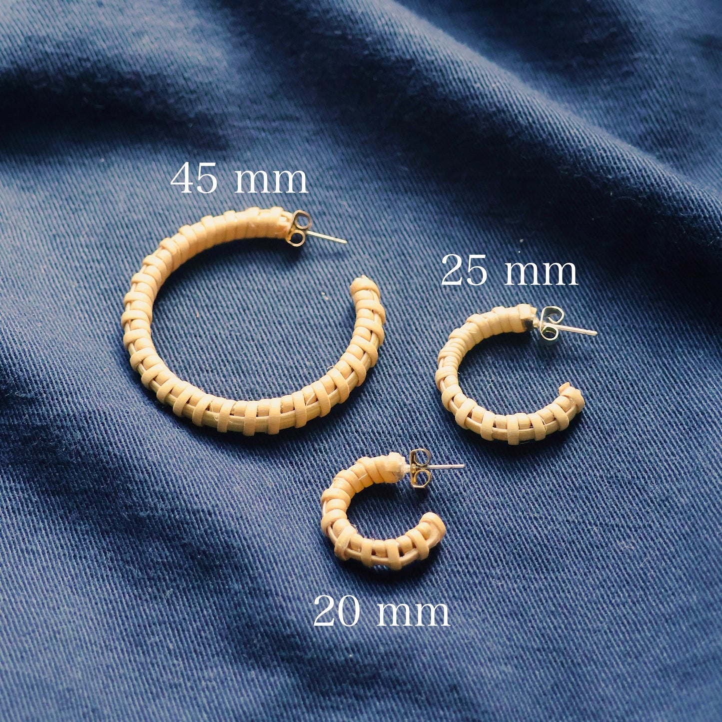 Large Woven Hoop Earrings